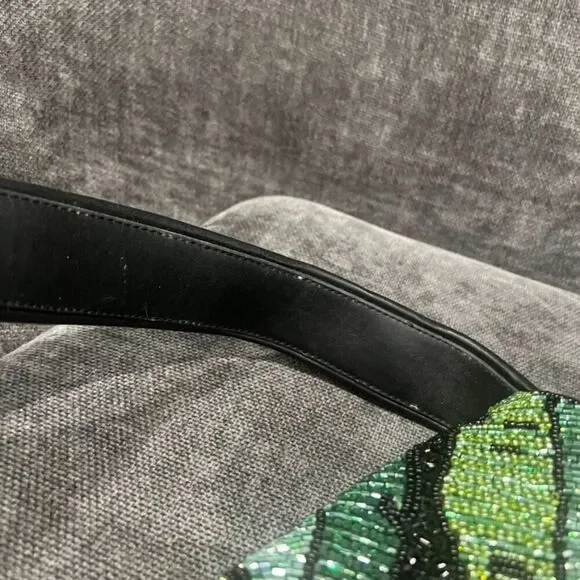 Staud Beaded Tommy Bag Green Palm - Picture 8 of 14